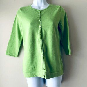GAP apple green cardigan size M